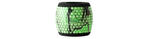 Winn Reel Grip Sleeves Barrel - Chartreuse/Black - Fish On Customs