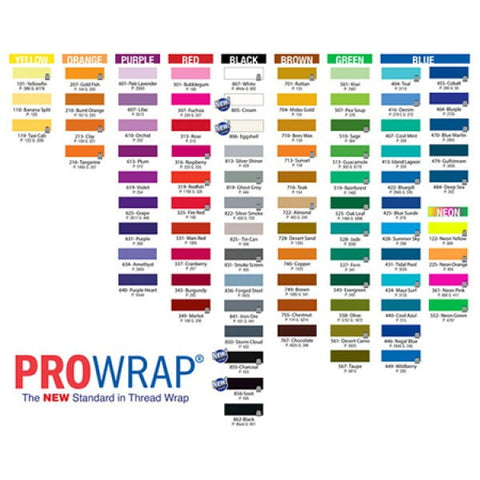 ProWrap ColorFast Rod Winding Thread, 100 yds Size D