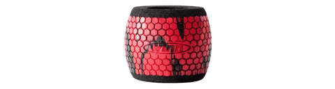 Winn Reel Grip Sleeves Barrel - Red/Black - Fish On Customs
